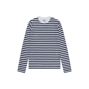Essentials Long Sleeve Tee Stripes Navy & White