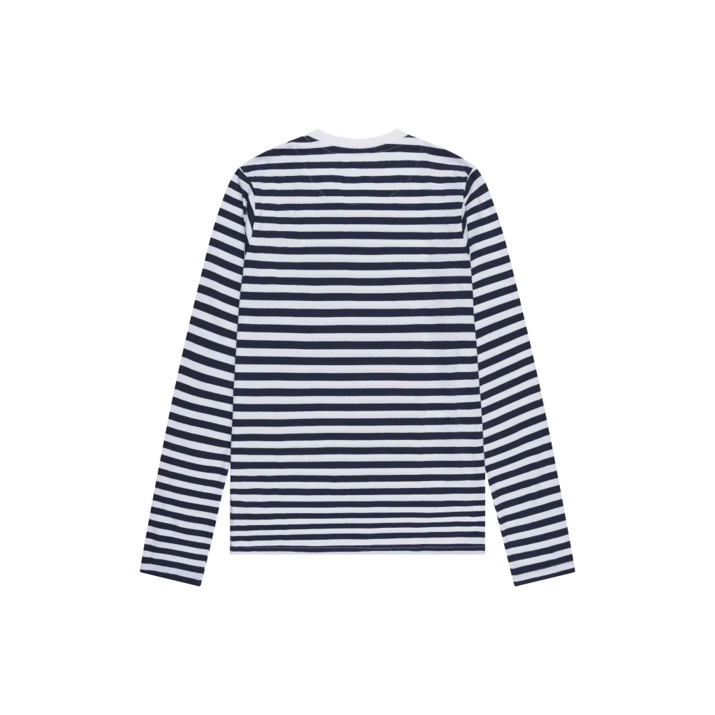 Essentials Long Sleeve Tee Stripes Navy & White