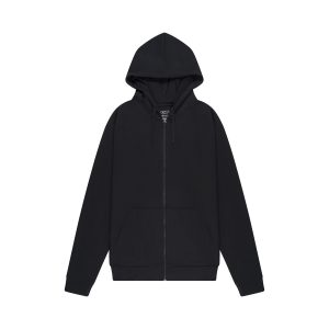 Essential Zipper Hoodie Black