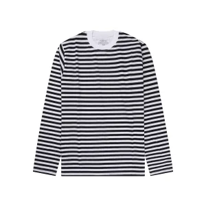 Essentials Long Sleeve Tee Stripes Black & White