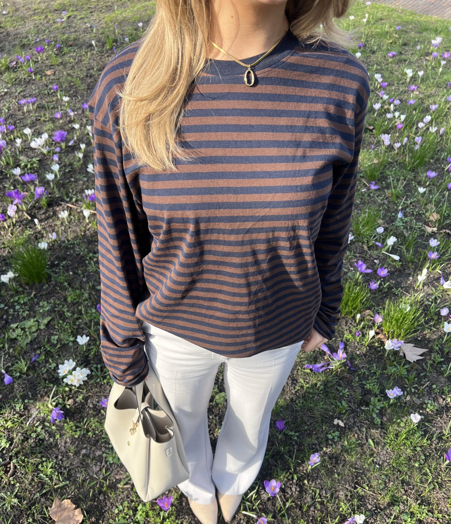 Brown/Navy long sleeve