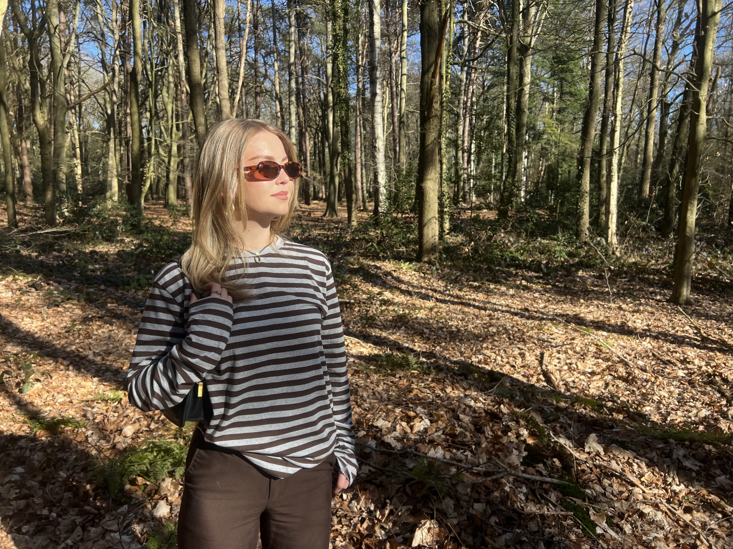 Brown grey sustainable longsleeve